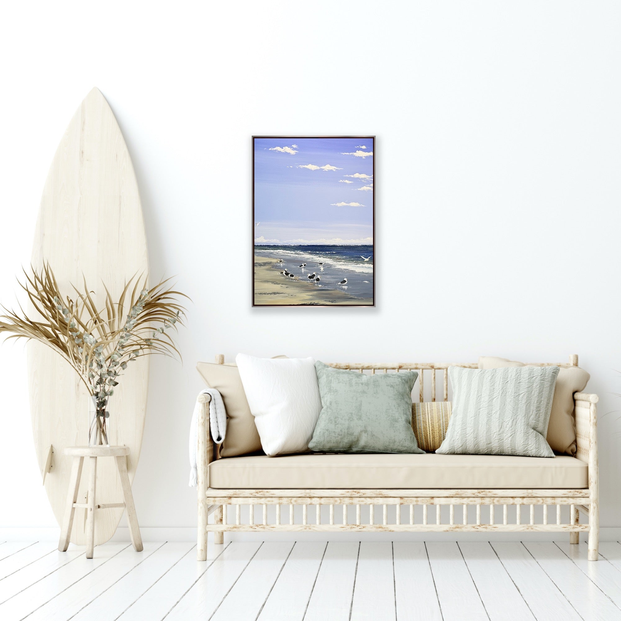 Mågerne på stranden.