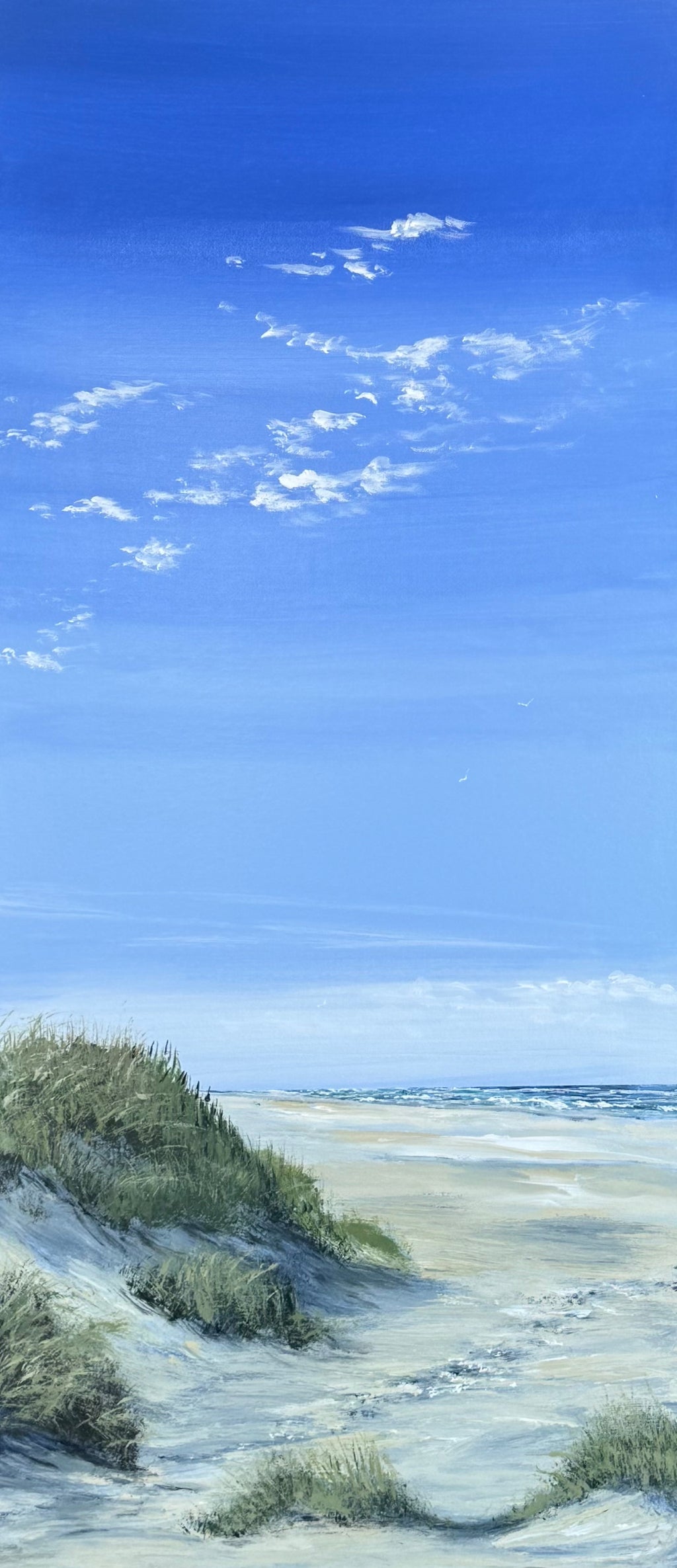 Så kom vi til stranden