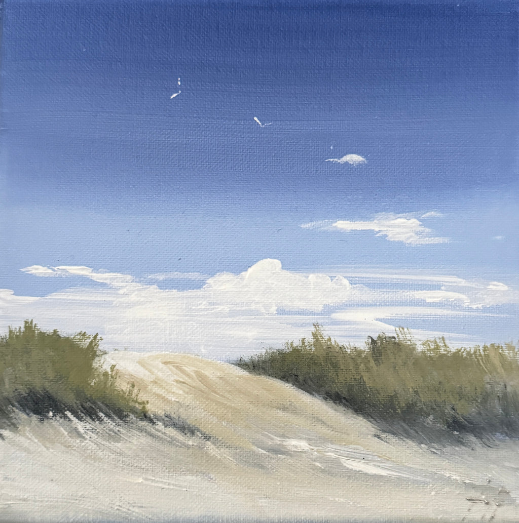 Skagen Sønderstrand, Gitte Toft signatur maleri.