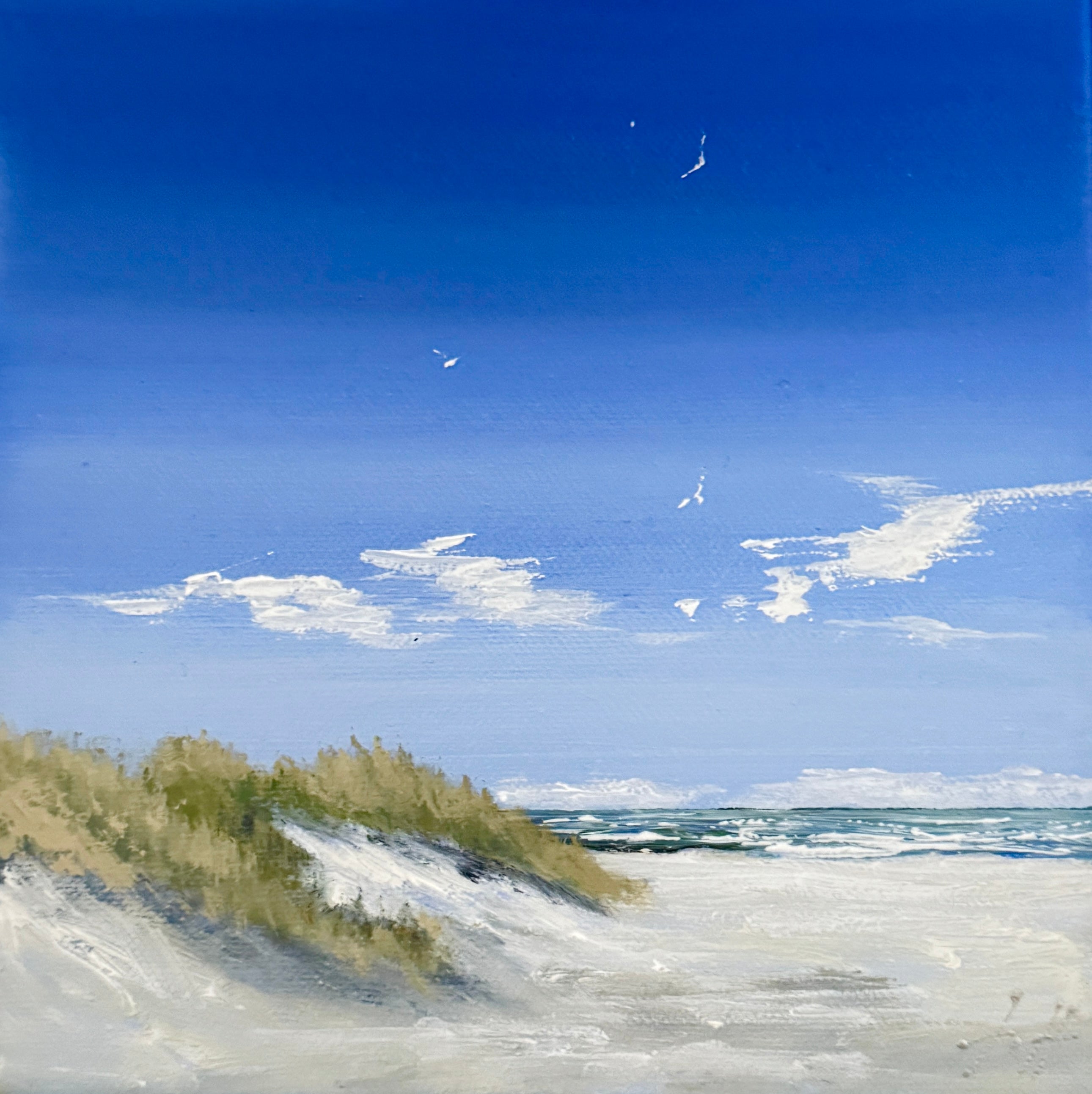 Skagen Sønderstrand, Gitte Toft signatur maleri.