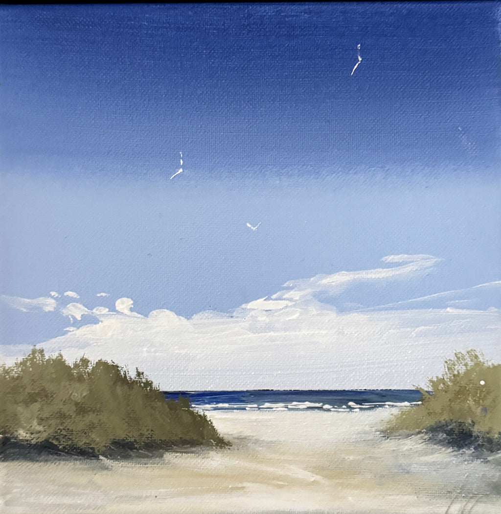 Skagen Sønderstrand, Gitte Toft signatur maleri.