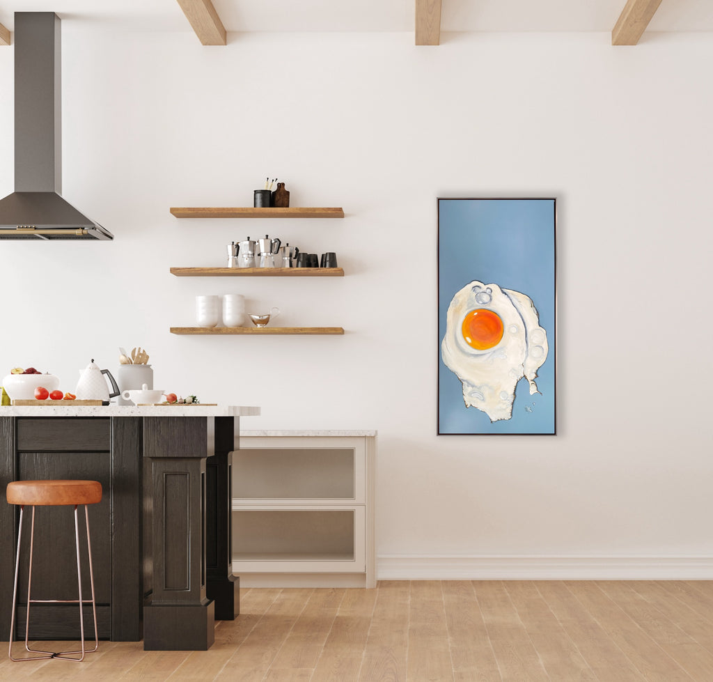 Som blommen i et æg.