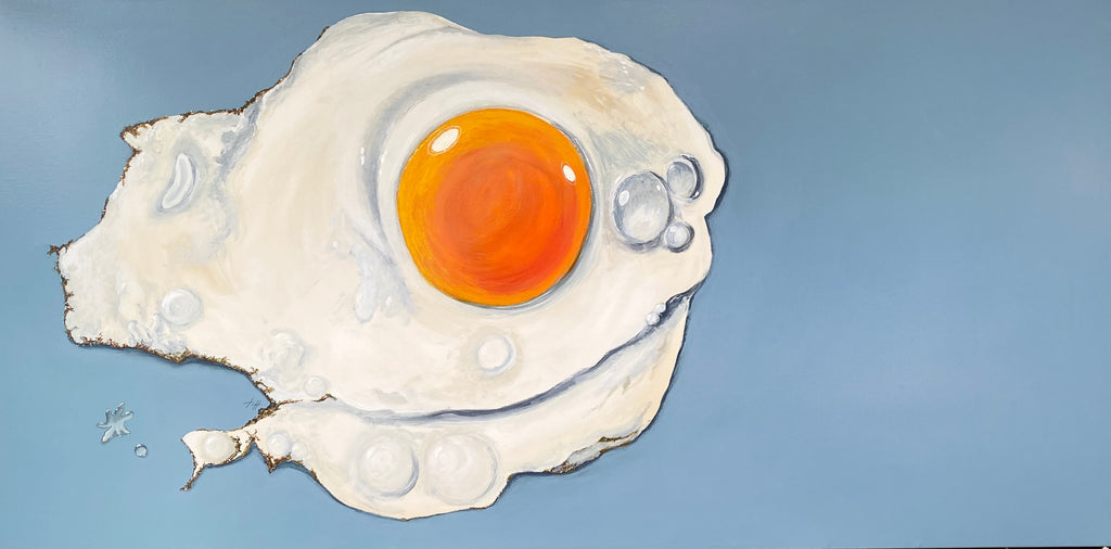 Som blommen i et æg.