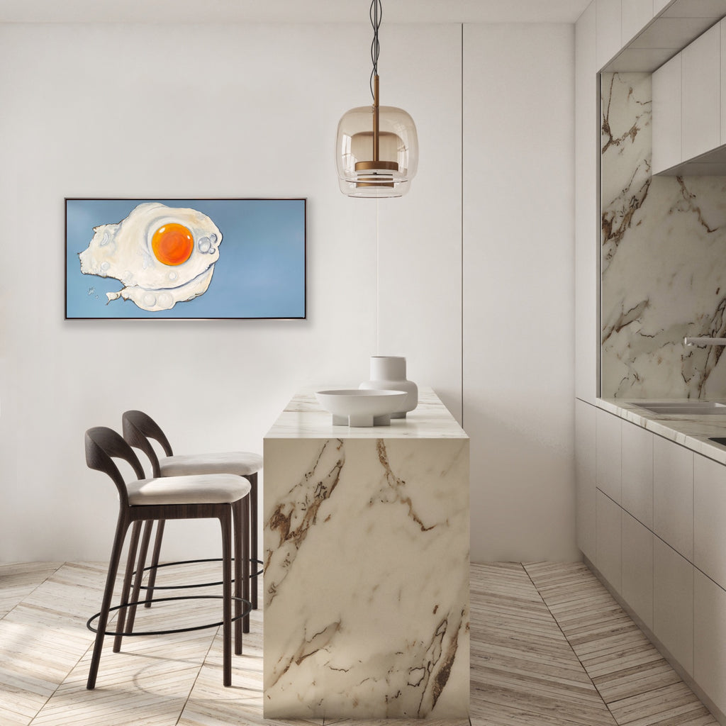 Som blommen i et æg.